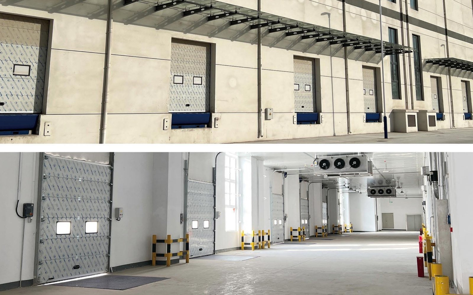 Cold storage hall under construction